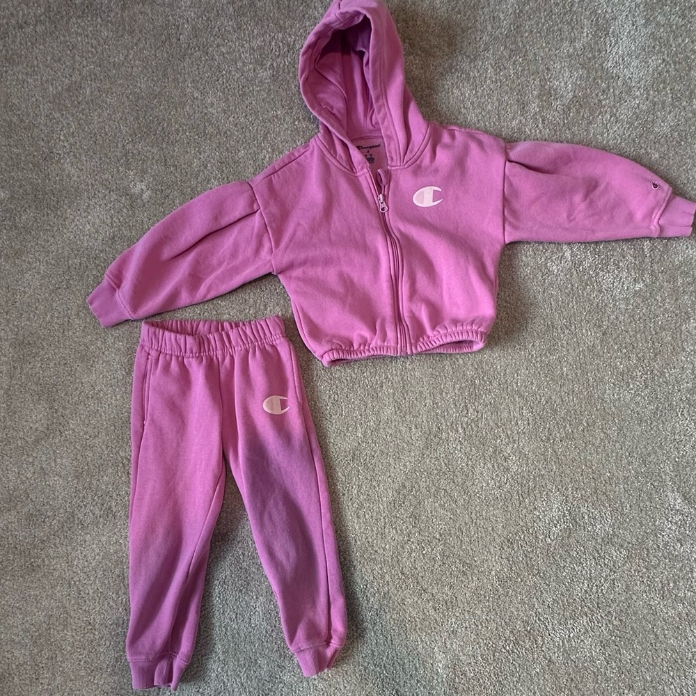 Champion Pink Tracksuit Set kids size 5